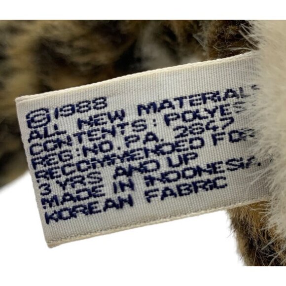 Leopard Plush Stuffed Animal Toy Realistic Cat Print vintage collectors lifelike - Picture 15 of 16